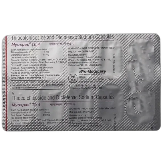 myospas th 4mg tablet 10's